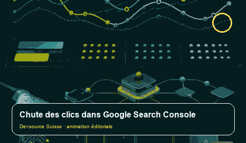 Animation consacrée à « Clics Search Console en baisse : décomposer impressions, position… »
