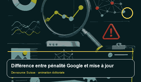 Animation consacrée à « Pénalité ou mise à jour Google : deux diagnostics qui ne se… »
