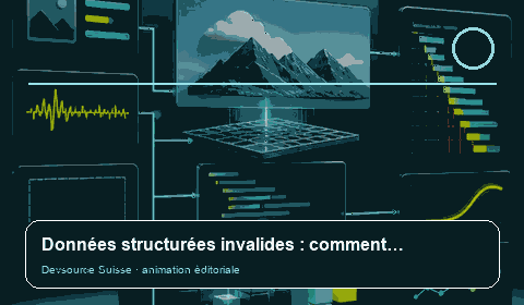Animation consacrée à « Données structurées invalides : comment corriger les erreurs dans… »