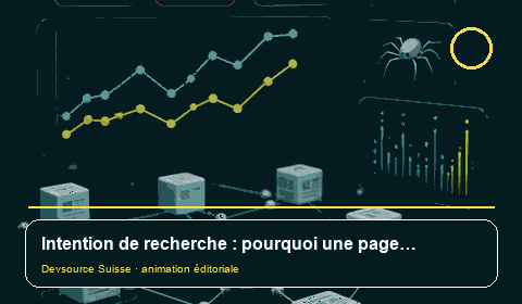 Animation consacrée à « Intention de recherche : pourquoi une page optimisée ne… »