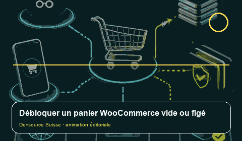 Animation consacrée à « Panier WooCommerce vide ou figé : suivre session, cookie et cache »