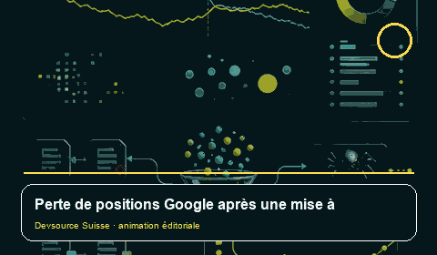 Animation consacrée à « Positions perdues après une mise à jour Google : comparer les… »