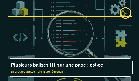 Animation consacrée à « Plusieurs balises H1 sur une page : est-ce vraiment un problème… »