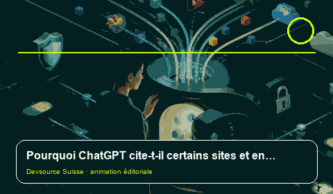 Animation consacrée à « Pourquoi ChatGPT cite-t-il certains sites et en ignore-t-il… »