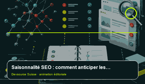 Animation consacrée à « Saisonnalité SEO : comment anticiper les périodes de forte demande ? »