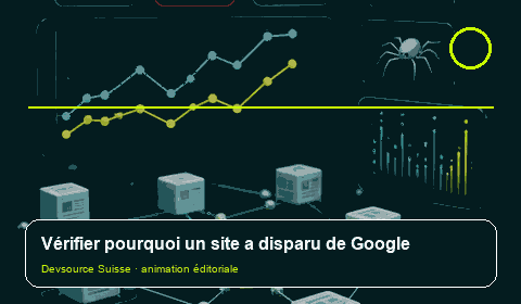 Animation consacrée à « Site absent de Google : vérifier propriété, couverture et requête… »