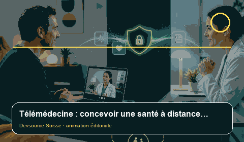Animation consacrée à « Télémédecine en Suisse : concevoir la continuité avant la… »