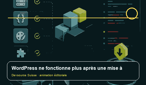 Animation consacrée à « WordPress cassé après une mise à jour : reconstruire le… »