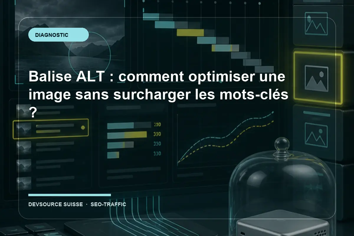 Diagnostic pour « Balise ALT : comment optimiser une image sans surcharger les… » dans le contexte d’un site suisse