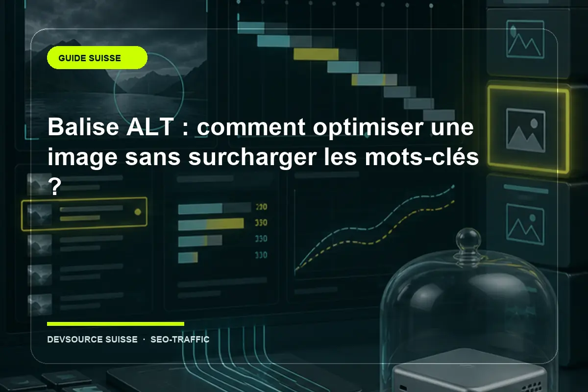 Illustration suisse de l’article « Balise ALT : comment optimiser une image sans surcharger les mots-clés ? »