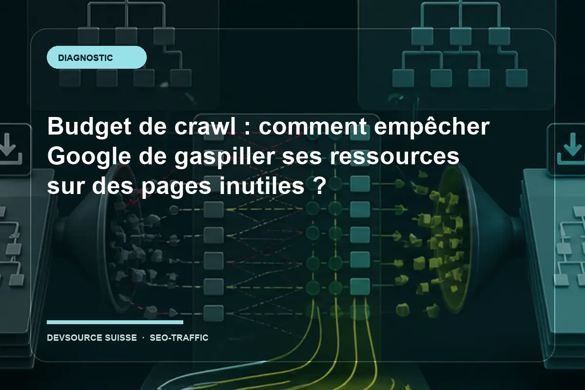 Diagnostic pour « Budget de crawl : comment empêcher Google de gaspiller ses… » dans le contexte d’un site suisse
