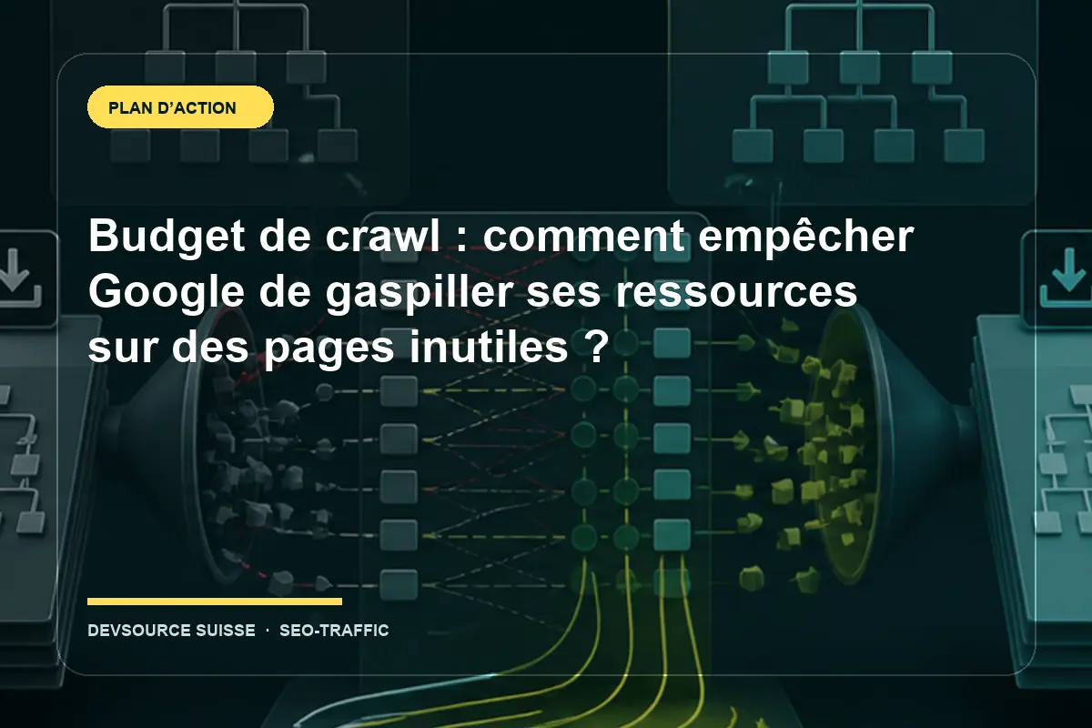 Résolution de « Budget de crawl : comment empêcher Google de gaspiller ses… » pour un site exploité en Suisse