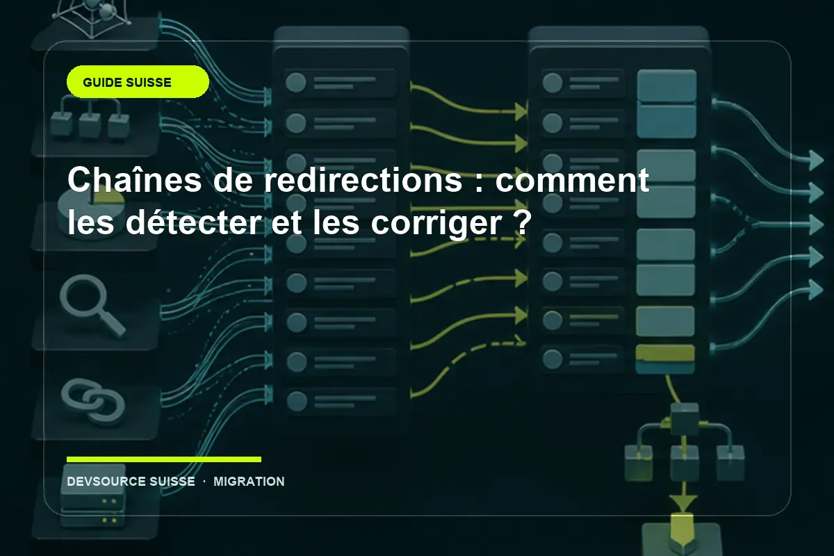 Illustration suisse de l’article « Chaînes de redirections : comment les détecter et les corriger ? »