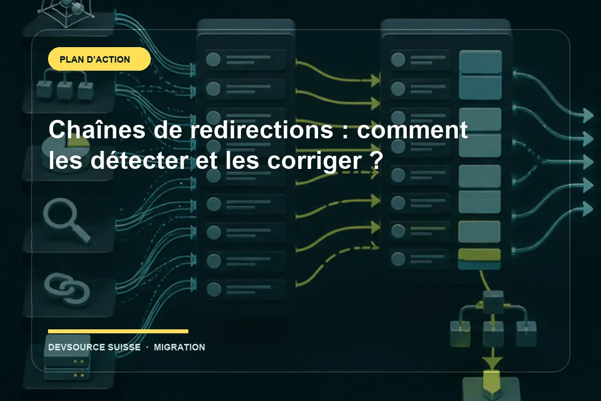 Résolution de « Chaînes de redirections : comment les détecter et les corriger ? » pour un site exploité en Suisse