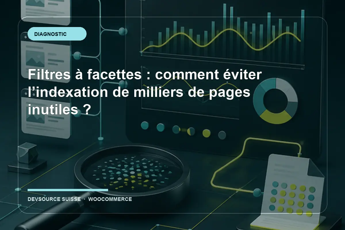 Diagnostic pour « Filtres à facettes : comment éviter l’indexation de milliers de… » dans le contexte d’un site suisse