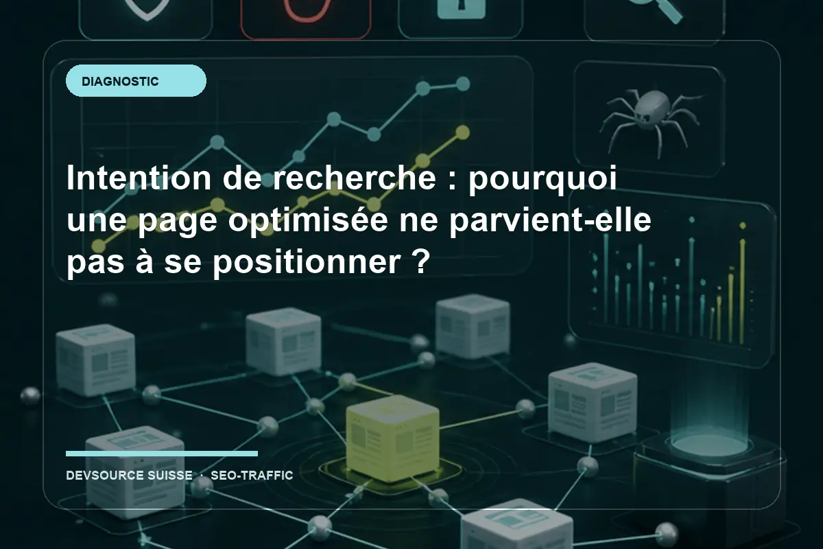 Diagnostic pour « Intention de recherche : pourquoi une page optimisée ne… » dans le contexte d’un site suisse