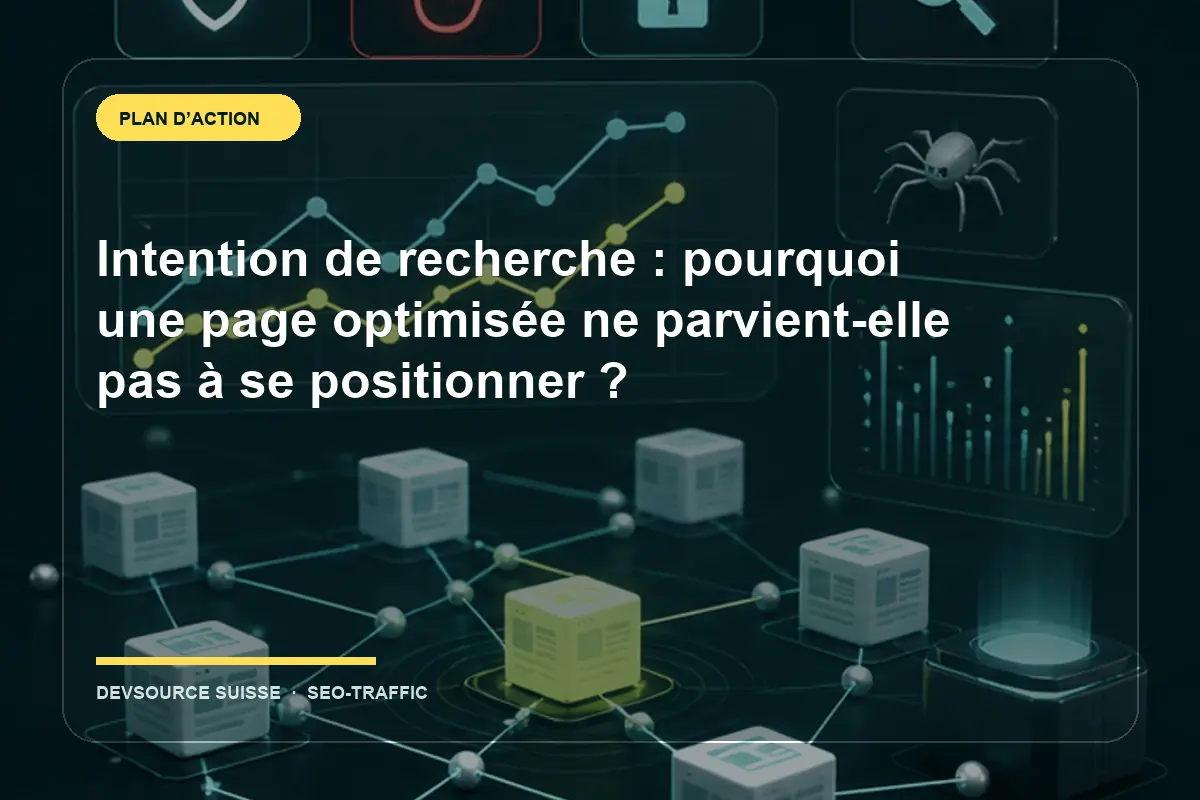 Résolution de « Intention de recherche : pourquoi une page optimisée ne… » pour un site exploité en Suisse