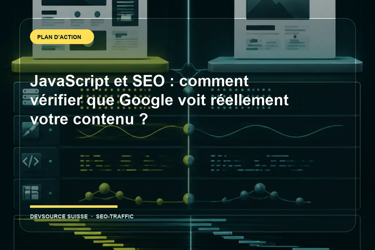 Résolution de « JavaScript et SEO : comment vérifier que Google voit réellement… » pour un site exploité en Suisse