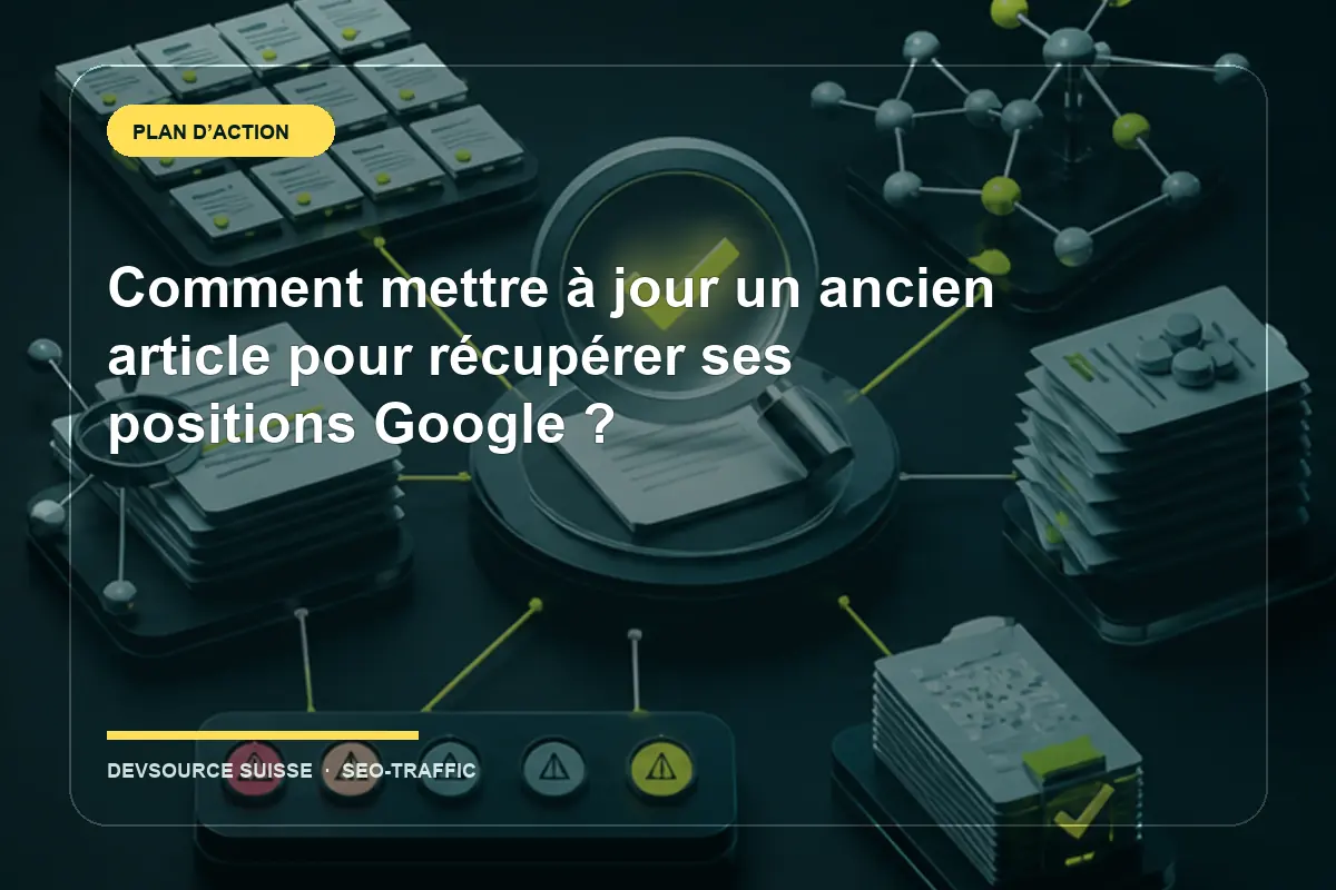 Résolution de « Comment mettre à jour un ancien article pour récupérer ses… » pour un site exploité en Suisse