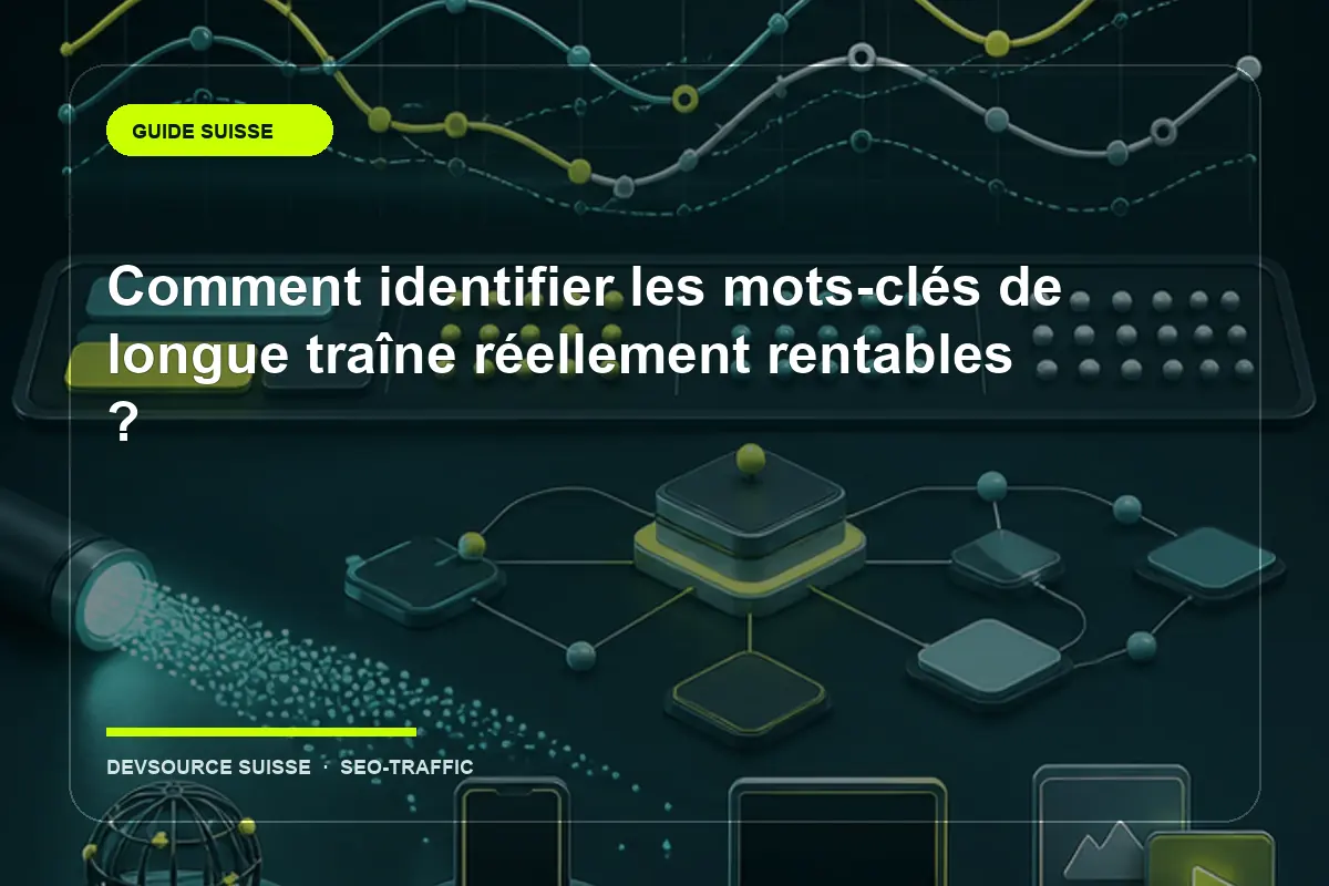 Illustration suisse de l’article « Comment identifier les mots-clés de longue traîne réellement rentables ? »