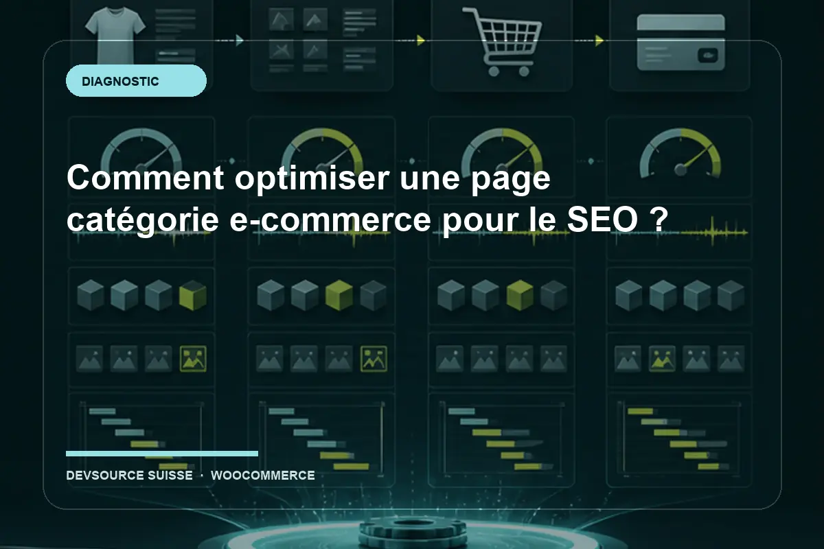Diagnostic pour « Comment optimiser une page catégorie e-commerce pour le SEO ? » dans le contexte d’un site suisse