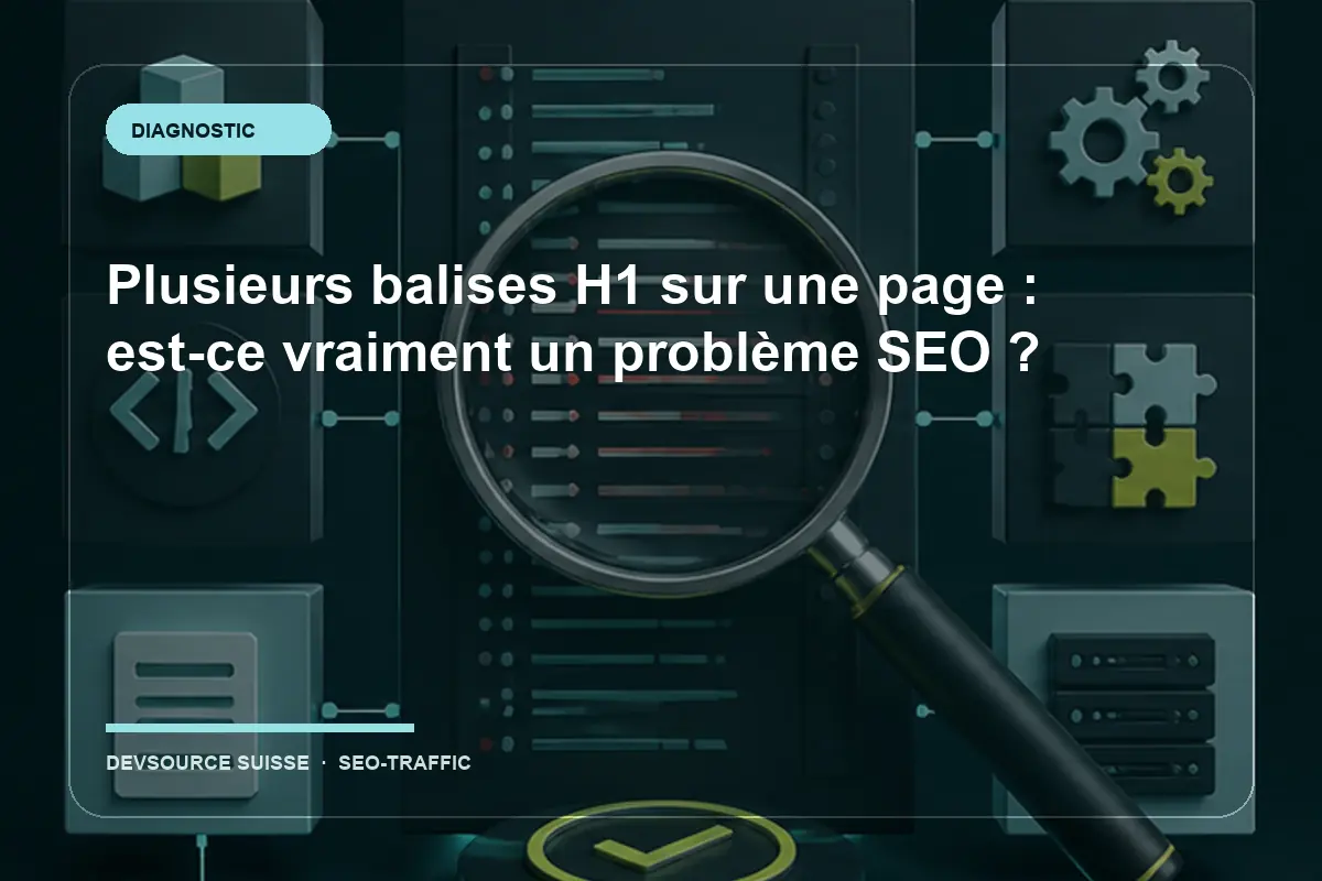 Diagnostic pour « Plusieurs balises H1 sur une page : est-ce vraiment un problème… » dans le contexte d’un site suisse