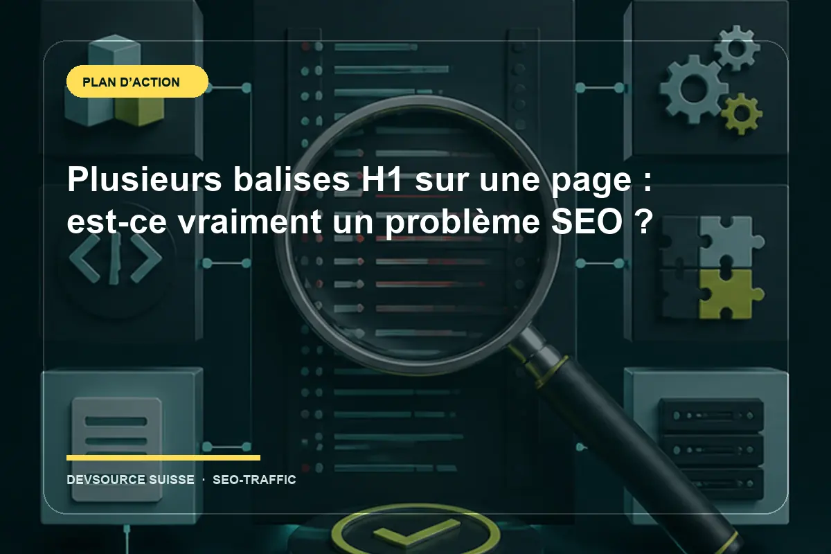 Résolution de « Plusieurs balises H1 sur une page : est-ce vraiment un problème… » pour un site exploité en Suisse