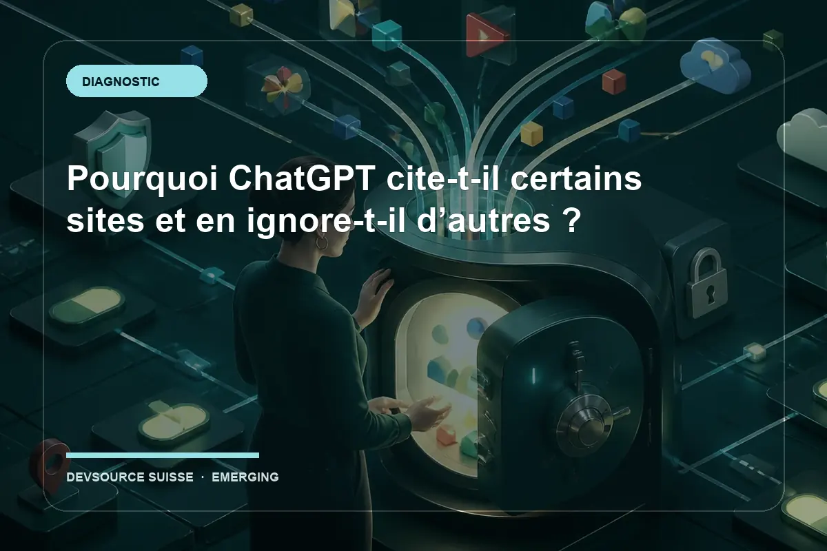 Diagnostic pour « Pourquoi ChatGPT cite-t-il certains sites et en ignore-t-il… » dans le contexte d’un site suisse
