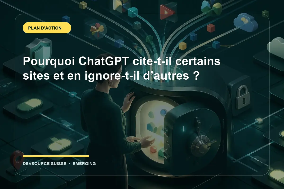 Résolution de « Pourquoi ChatGPT cite-t-il certains sites et en ignore-t-il… » pour un site exploité en Suisse