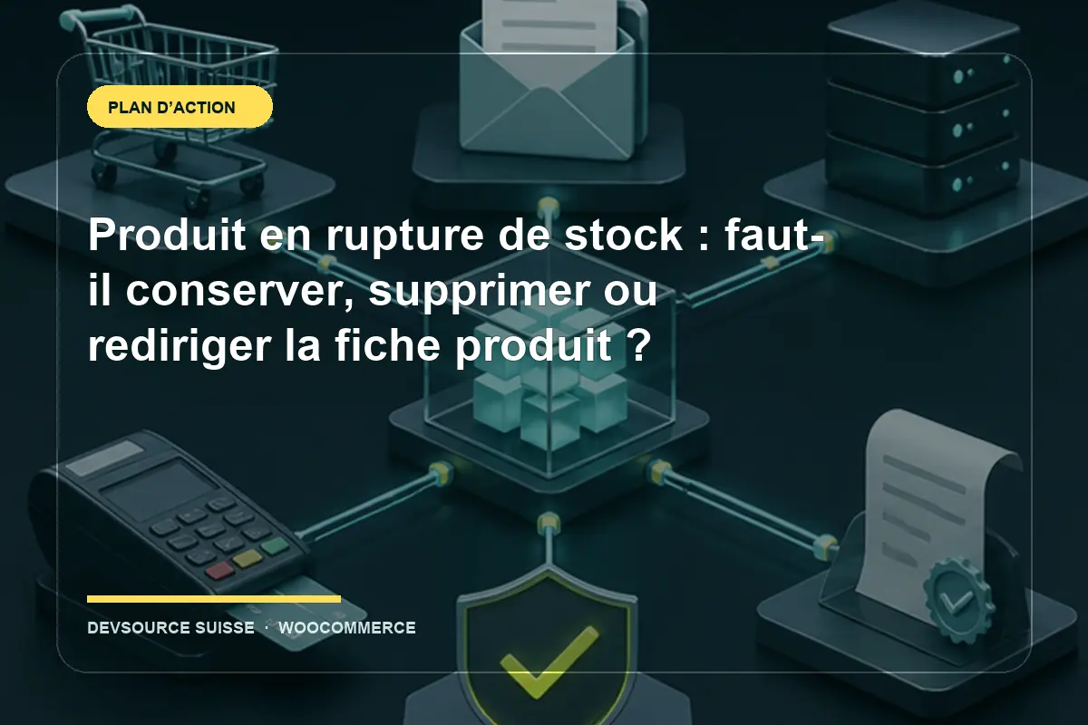 Résolution de « Produit en rupture de stock : faut-il conserver, supprimer ou… » pour un site exploité en Suisse