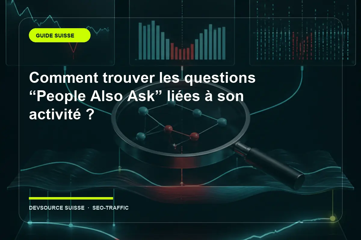 Illustration suisse de l’article « Comment trouver les questions “People Also Ask” liées à son activité ? »