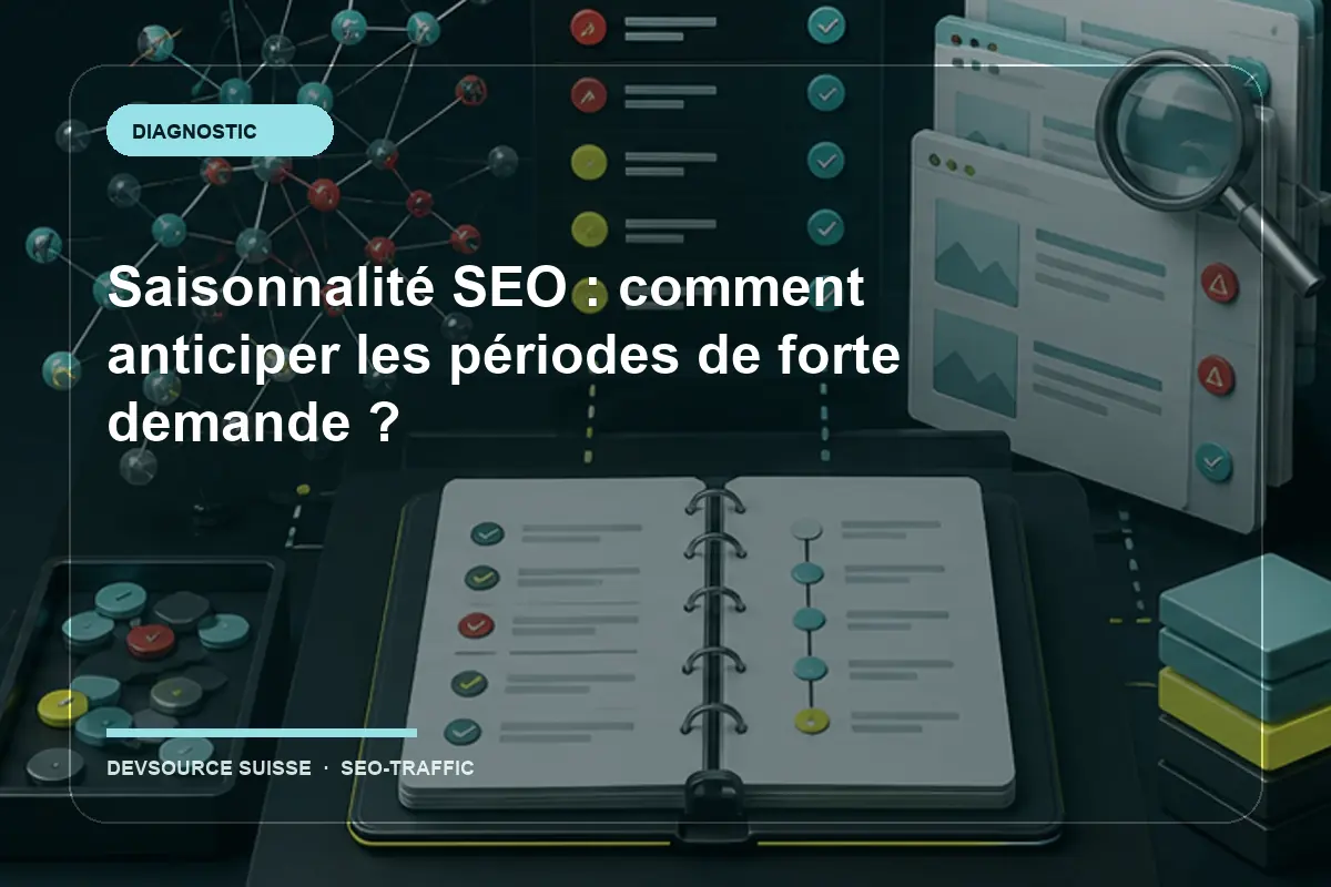 Diagnostic pour « Saisonnalité SEO : comment anticiper les périodes de forte demande ? » dans le contexte d’un site suisse