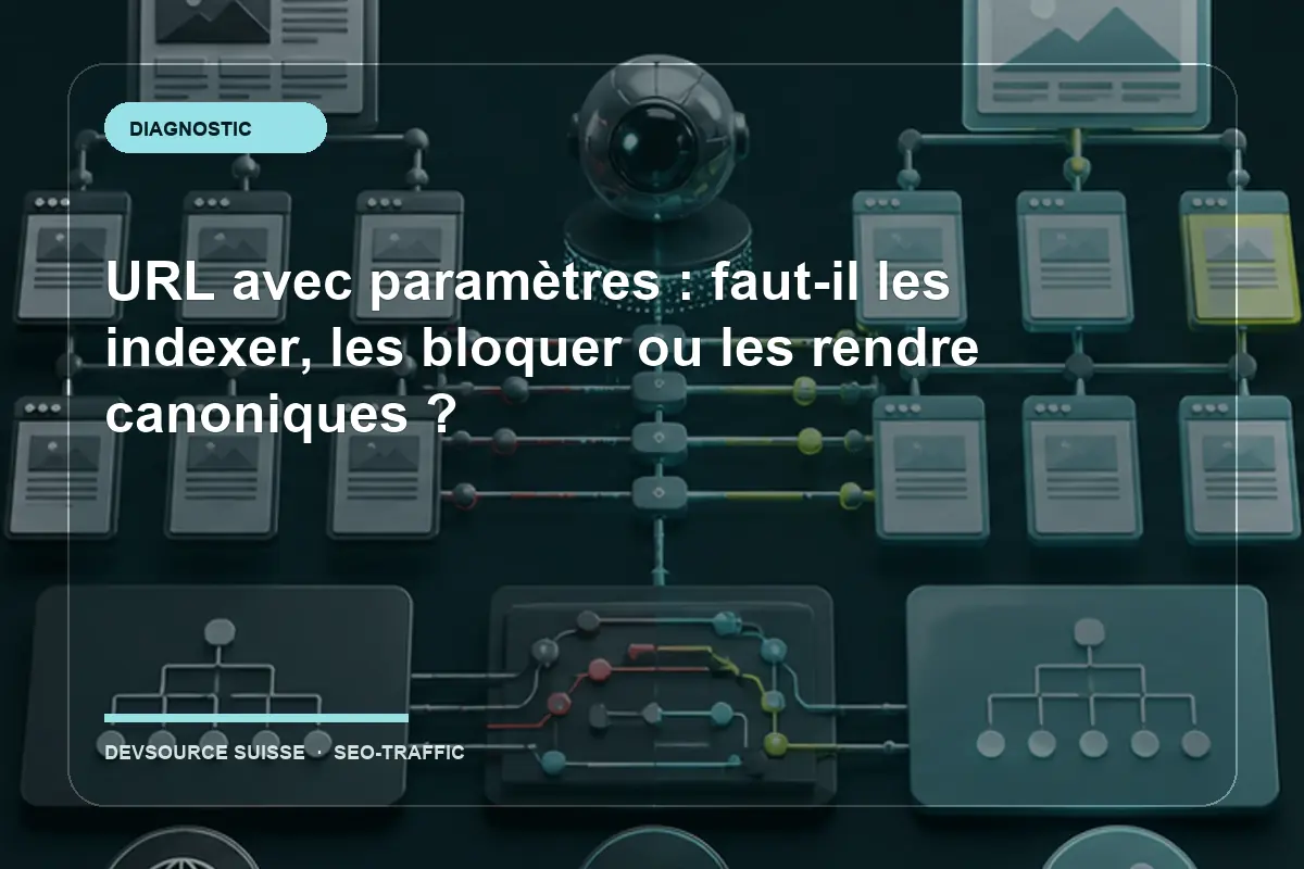 Diagnostic pour « URL avec paramètres : faut-il les indexer, les bloquer ou les… » dans le contexte d’un site suisse