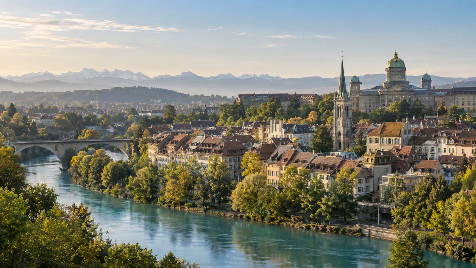 Vue de Berne, marché local accompagné par Devsource pour le référencement naturel