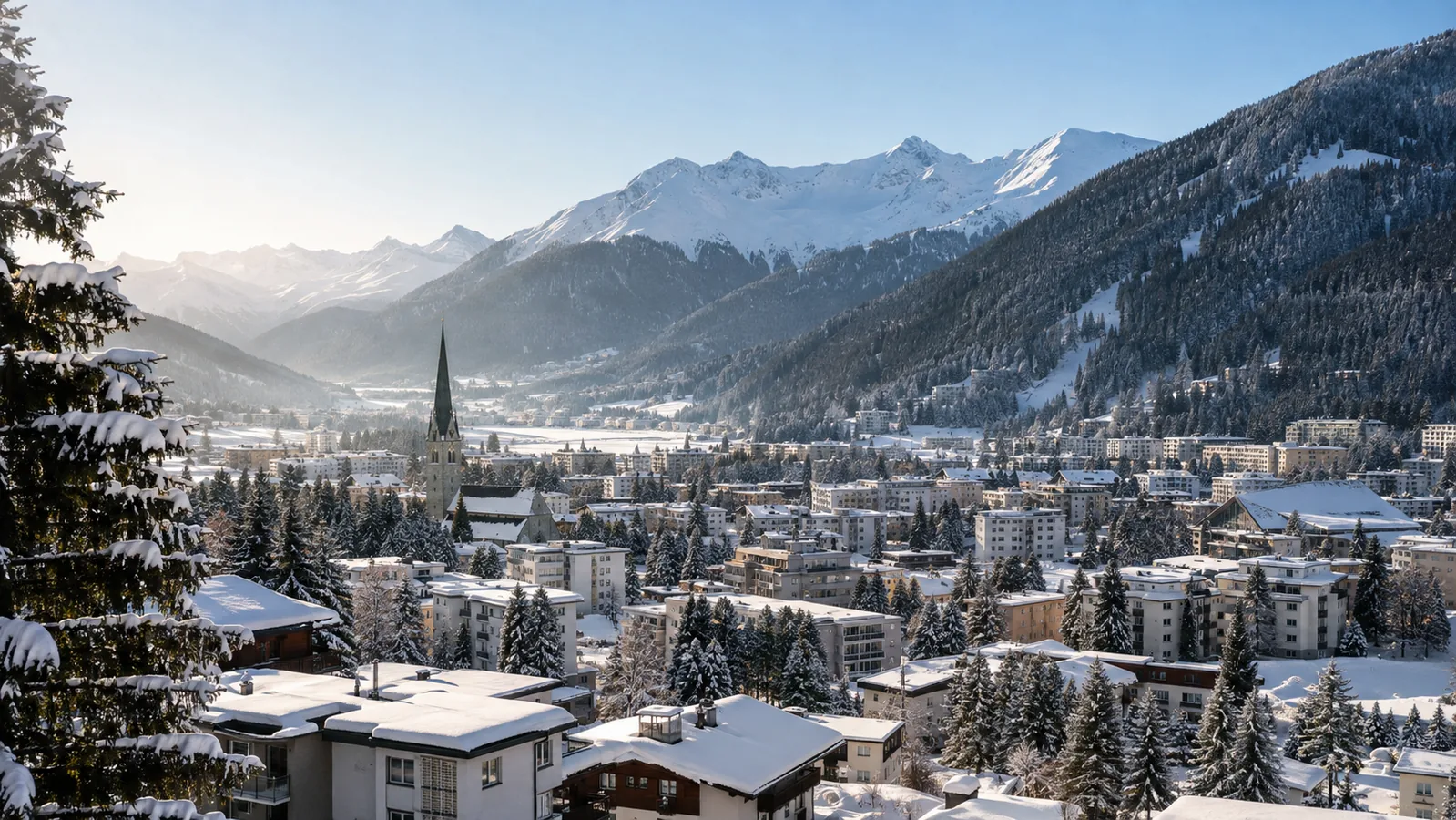 Vue de Davos, marché local accompagné par Devsource pour le référencement naturel