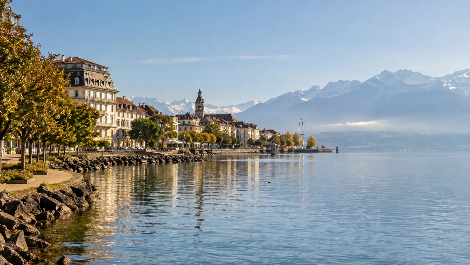 Vue de Vevey, marché local accompagné par Devsource pour le référencement naturel