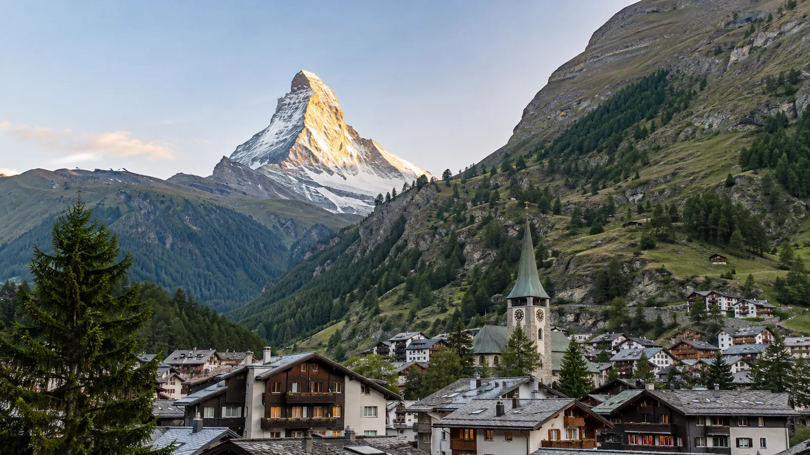 Vue de Zermatt, marché local accompagné par Devsource pour le référencement naturel