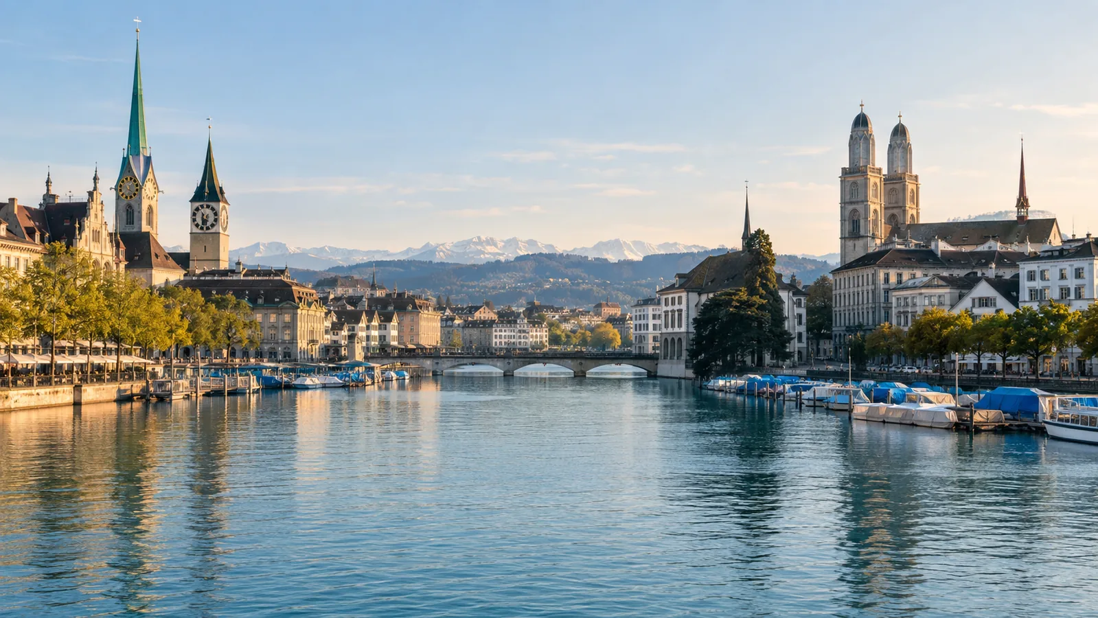 Vue de Zurich, marché local accompagné par Devsource pour le référencement naturel