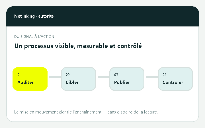 Animation d’une campagne de netlinking progressive et contrôlée