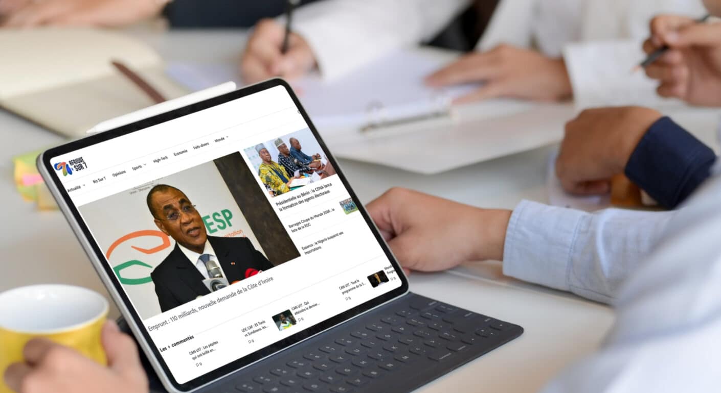 portfolio client afriquesur7 | Devsource by Maxime GUINARD