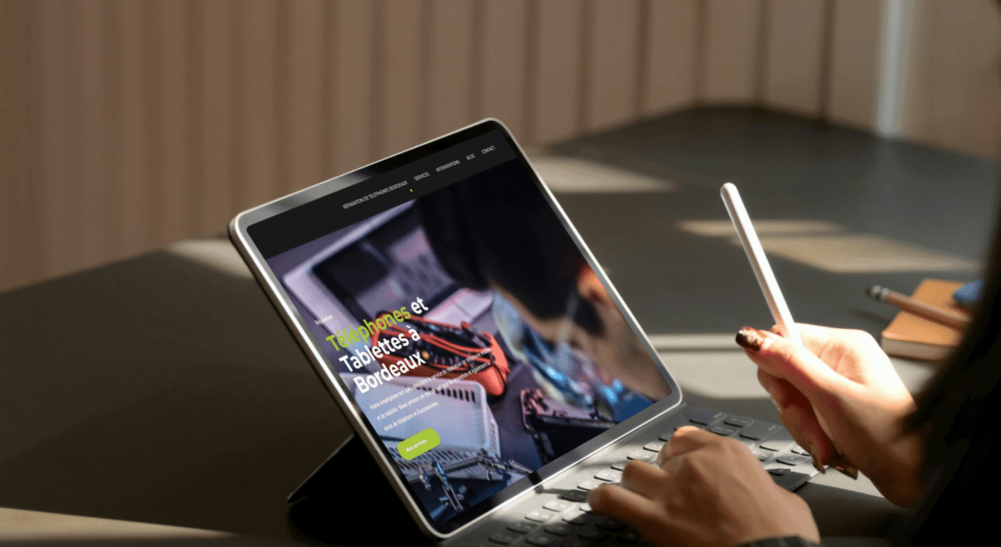 portfolio client homesmartphone | Devsource by Maxime GUINARD
